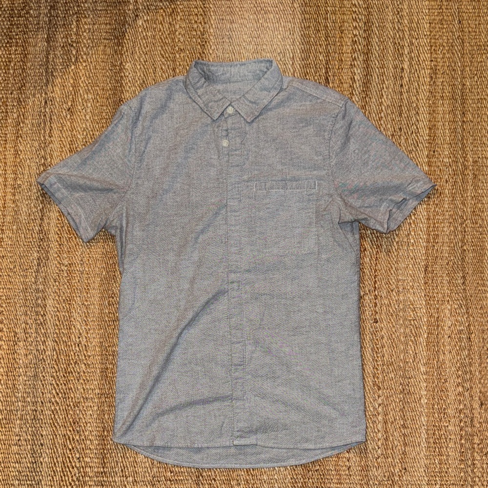 lululemon athletica Gray Casual Button Down Shirt